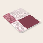 Color Block Line Pattern XVII Notebook Gallery Image 2