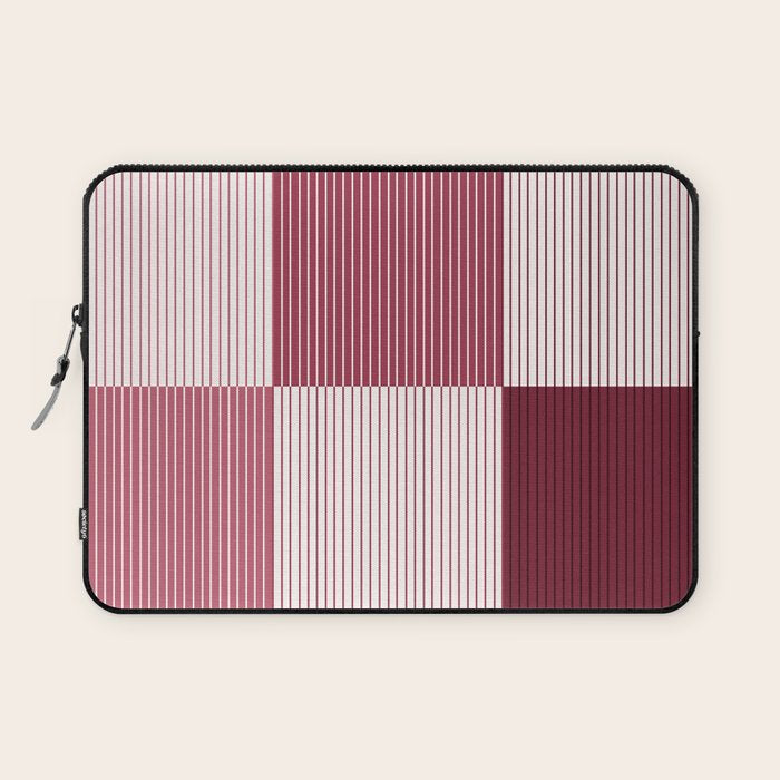 Color Block Line Pattern XVII Laptop Sleeve Gallery Image 1