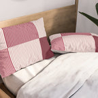 Color Block Line Pattern XVII Pillow Sham Gallery Image 2