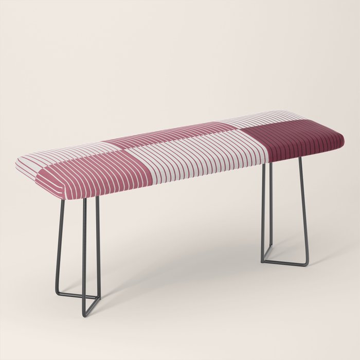 Color Block Line Pattern XVII Bench Gallery Image 1