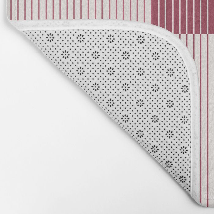 Color Block Line Pattern XVII Bath Mat Gallery Image 2
