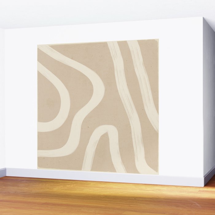 Minimal Abstract Lines 4 Wall Mural Gallery Image 2