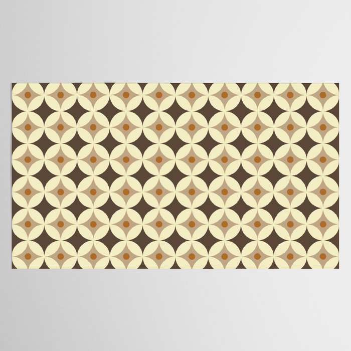 Retro Geometric Circle Pattern Tablecloth Gallery Image 2