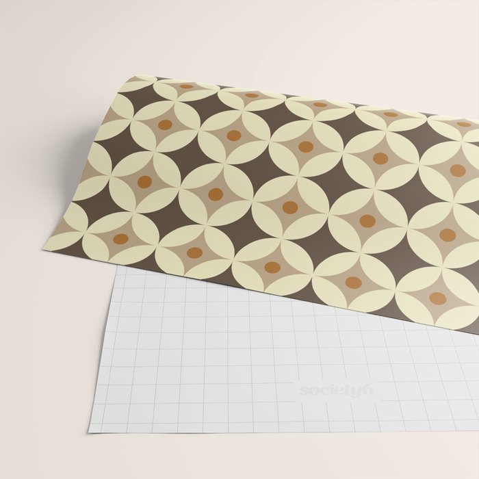 Retro Geometric Circle Pattern Wrapping Paper Gallery Image 2