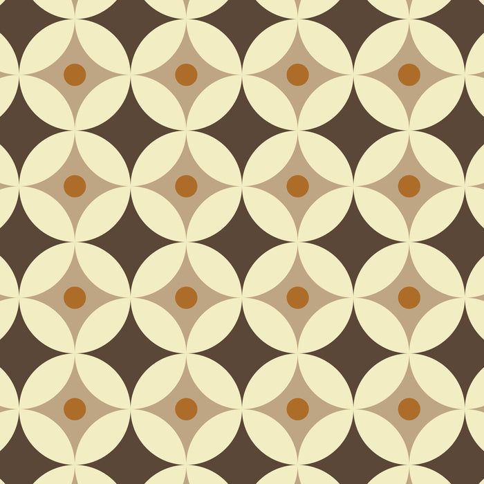 Retro Geometric Circle Pattern Coffee Mug Gallery Image 2