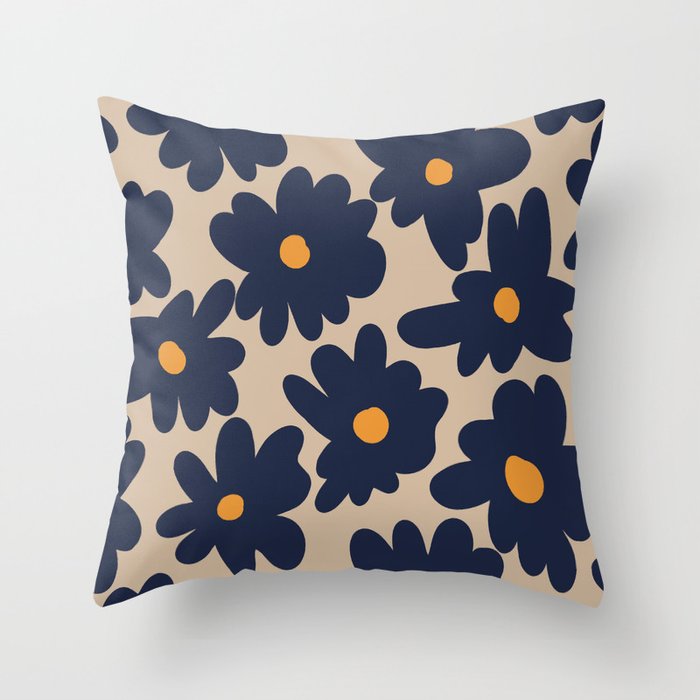 mini floral garden 2  Throw Pillow Gallery Image 1
