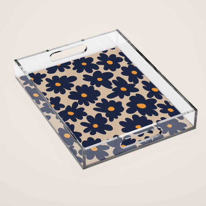 mini floral garden 2  Acrylic Tray Gallery Image 1