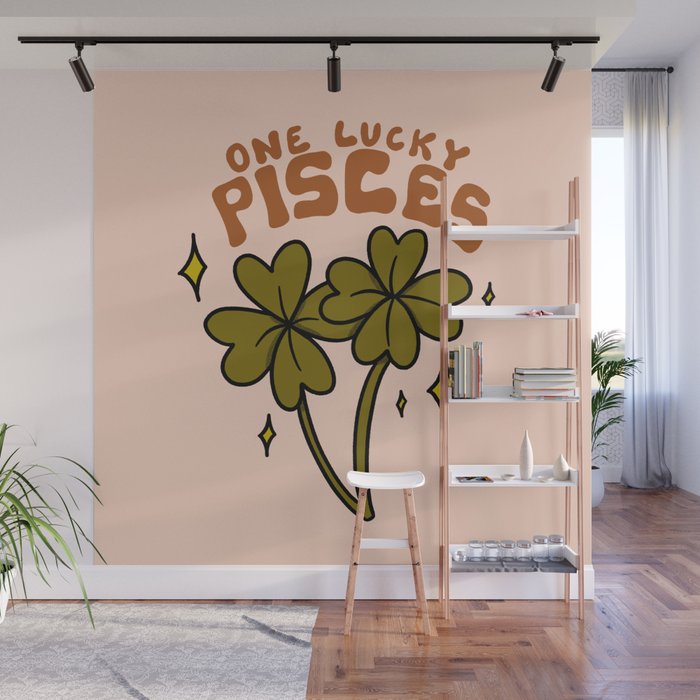 One Lucky Pisces Wall Mural Gallery Image 1