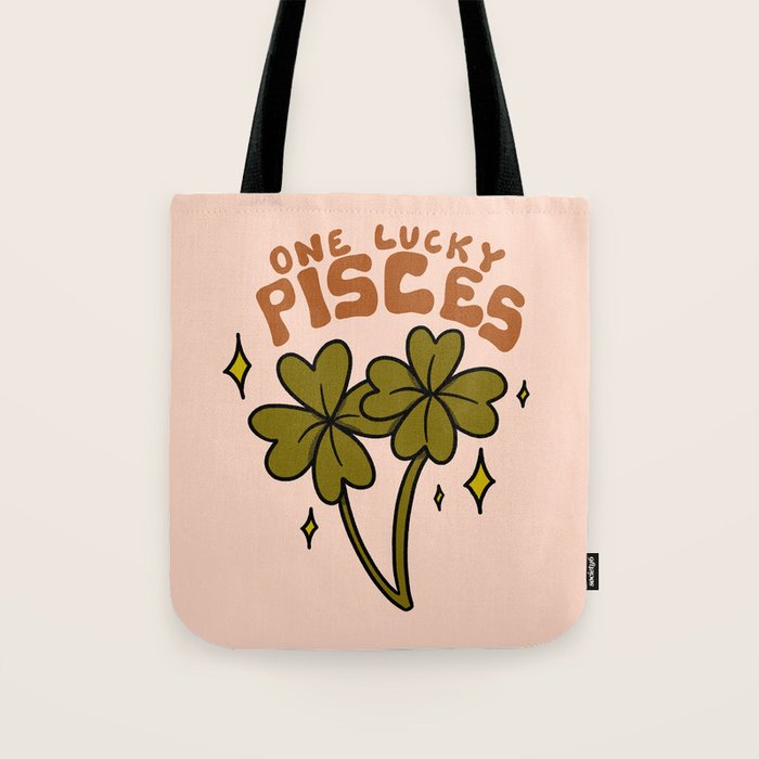 One Lucky Pisces Tote Bag Gallery Image 1