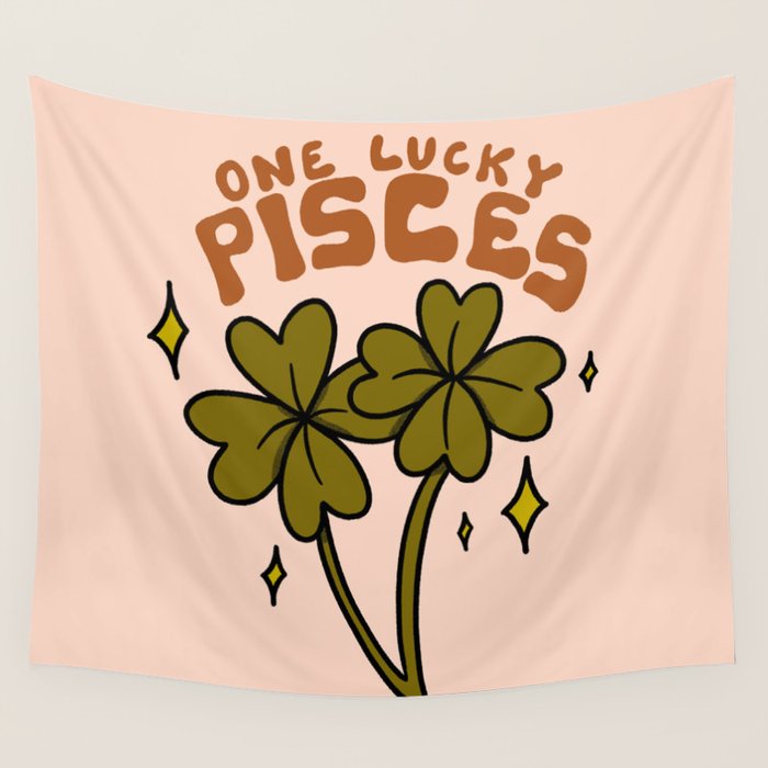One Lucky Pisces Wall Tapestry Gallery Image 4