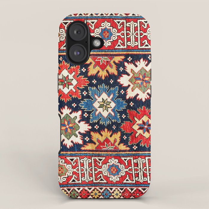Shirvan Kuba East Caucasus Rug Print iPhone Case Gallery Image 1