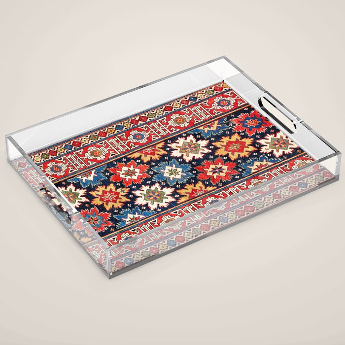 Shirvan Kuba East Caucasus Rug Print Acrylic Tray Gallery Image 1