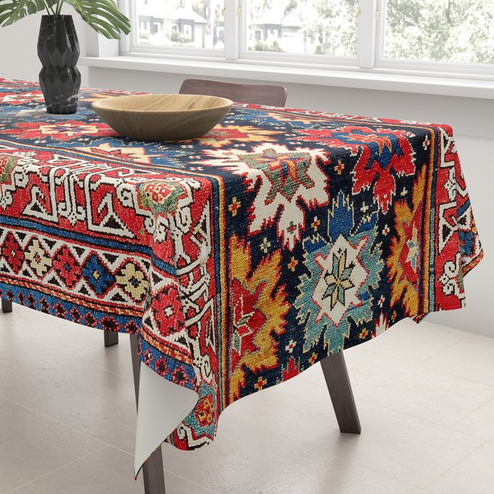 Shirvan Kuba East Caucasus Rug Print Tablecloth Gallery Image 3