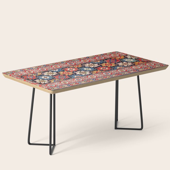 Shirvan Kuba East Caucasus Rug Print Coffee Table Gallery Image 1