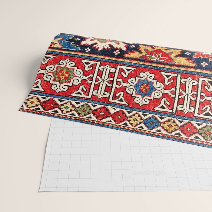 Shirvan Kuba East Caucasus Rug Print Wrapping Paper Gallery Image 2