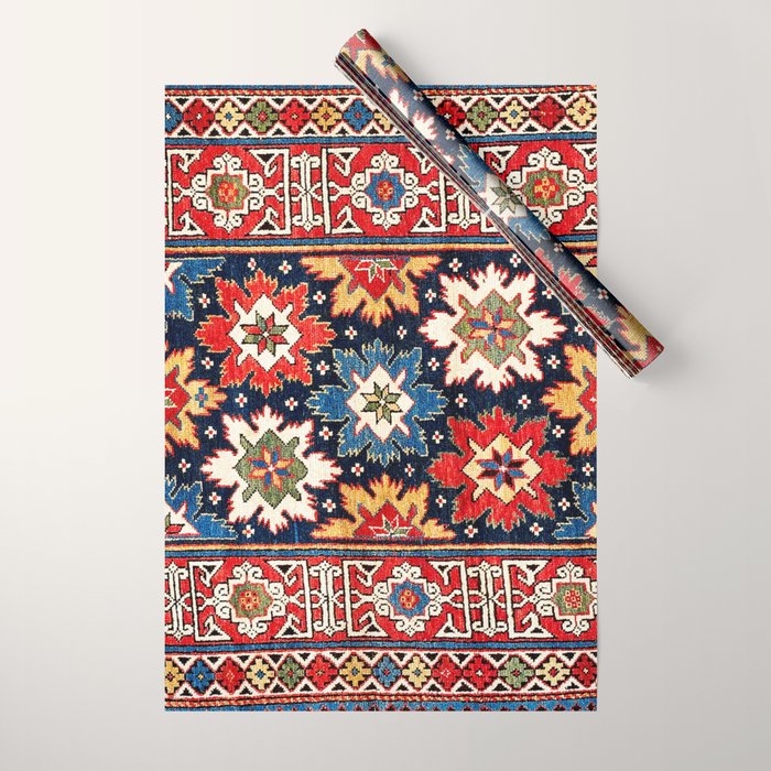 Shirvan Kuba East Caucasus Rug Print Wrapping Paper Gallery Image 1