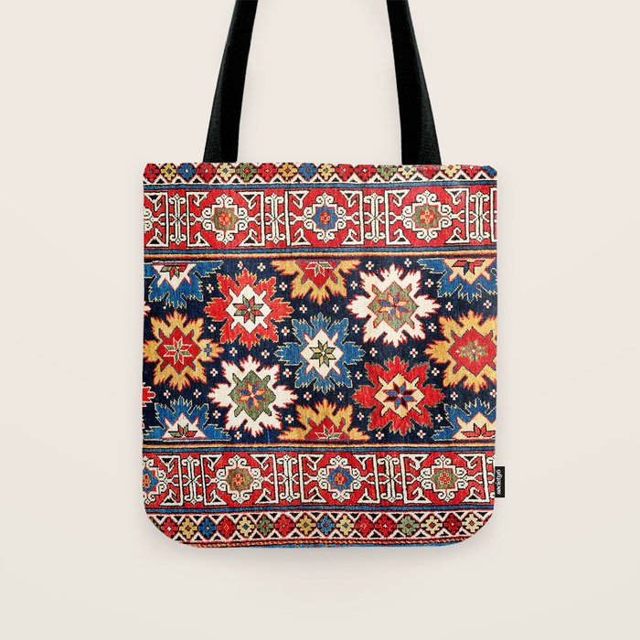 Shirvan Kuba East Caucasus Rug Print Tote Bag Gallery Image 1