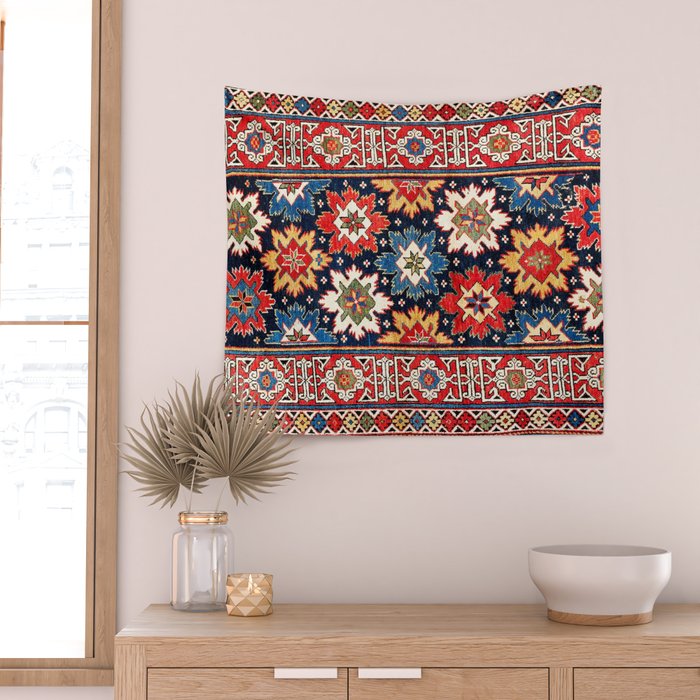 Shirvan Kuba East Caucasus Rug Print Wall Tapestry Gallery Image 2