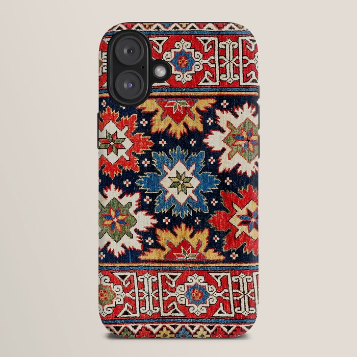 Shirvan Kuba East Caucasus Rug Print iPhone Case Gallery Image 10