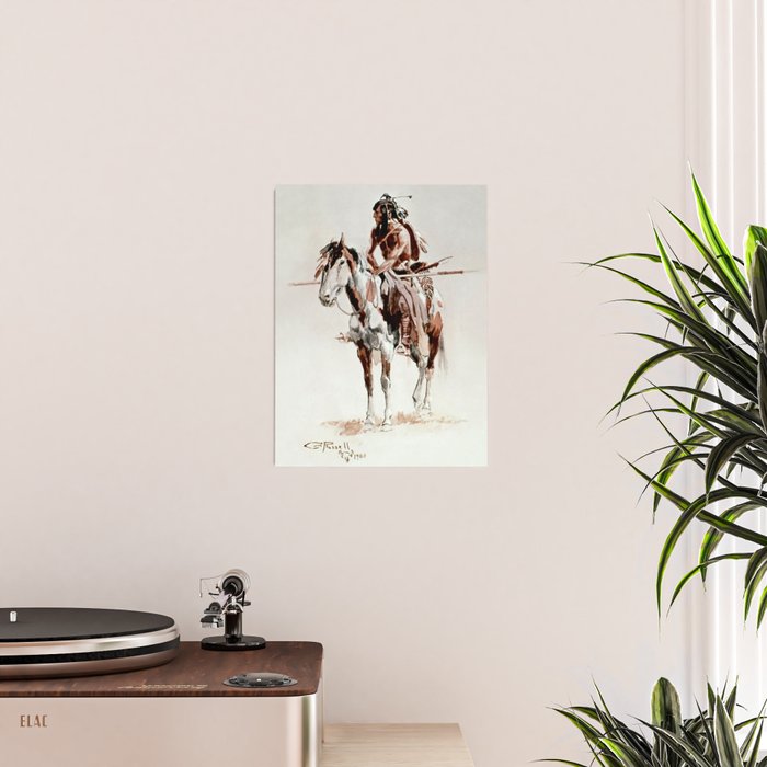 âPowderfaceâ Western Art by Charles M Russell Poster Gallery Image 2