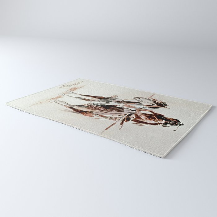 âPowderfaceâ Western Art by Charles M Russell Rug Gallery Image 3