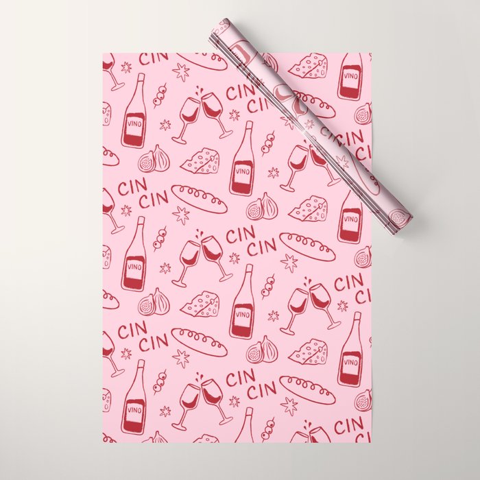 Late Dinner Wrapping Paper Gallery Image 1