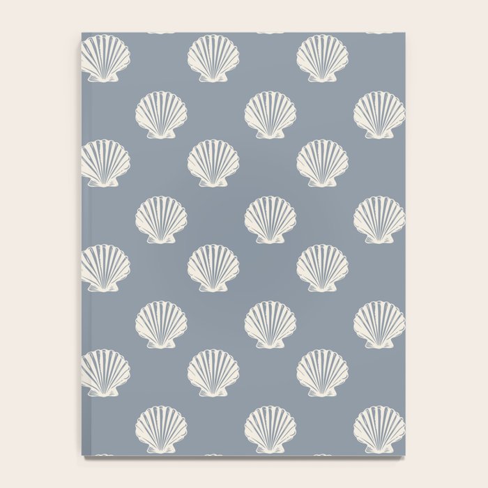 coastal scallop seashells Notebook Gallery Image 4