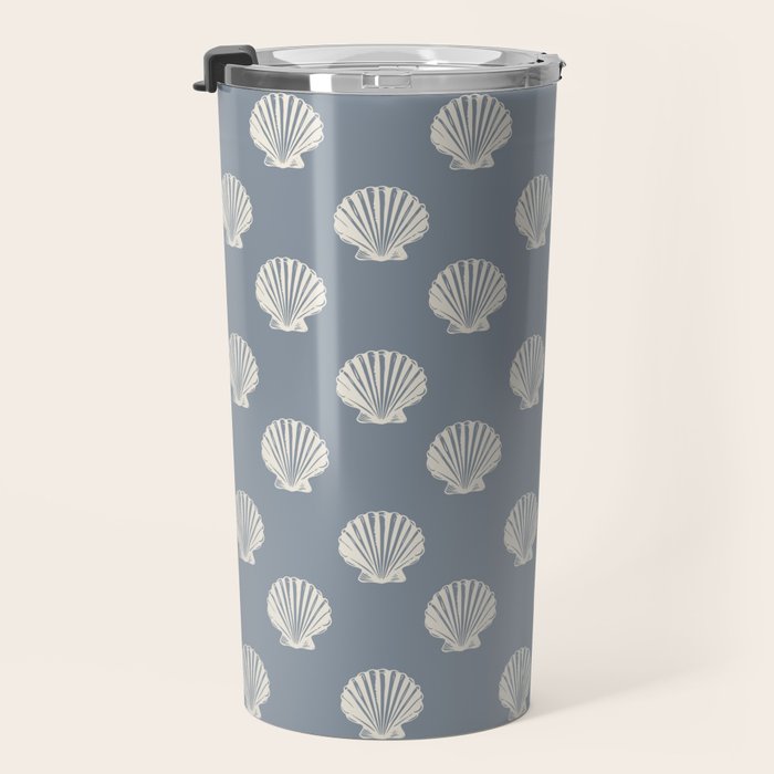 coastal scallop seashells Travel Mug Gallery Image 3
