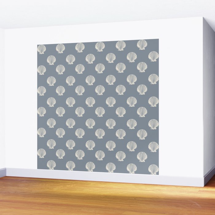 coastal scallop seashells Wall Mural Gallery Image 2