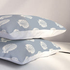 coastal scallop seashells Pillow Sham Gallery Image 3