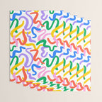Fun colorful abstract line doodle pattern Wrapping Paper Gallery Image 3