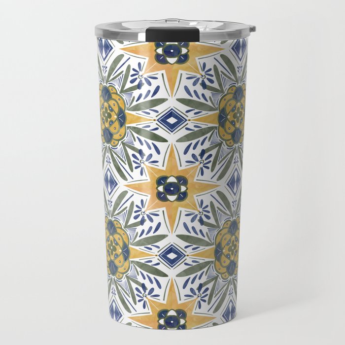 Modern fantasy tiles S Travel Mug Gallery Image 1