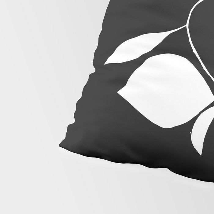 Lemon Tree In Black  Pillow Sham Gallery Image 4
