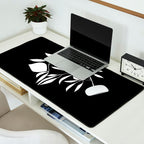 Lemon Tree In Black  Desk Mat Gallery Image 2