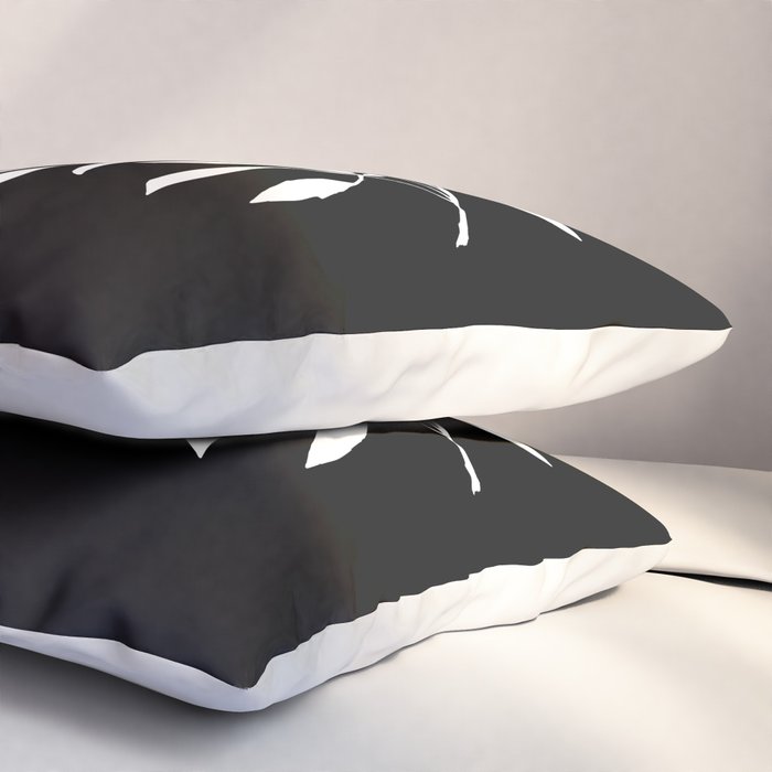 Lemon Tree In Black  Pillow Sham Gallery Image 3
