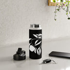 Lemon Tree In Black  Water Bottle Gallery Image 4