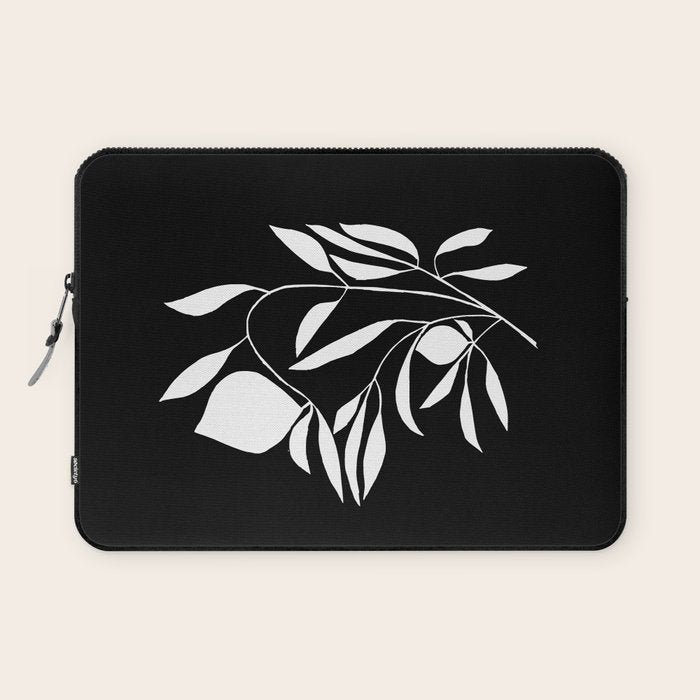 Lemon Tree In Black  Laptop Sleeve Gallery Image 1
