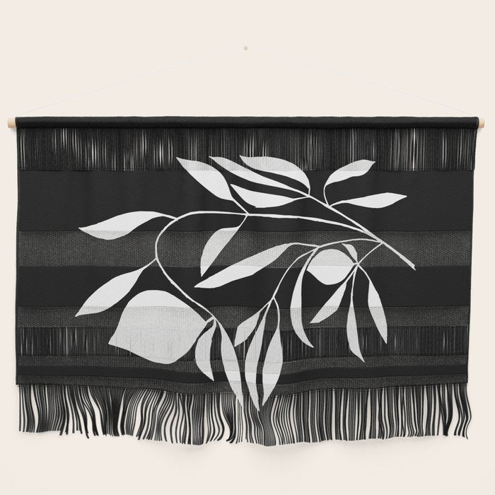 Lemon Tree In Black  Wall Hanging Gallery Image 1