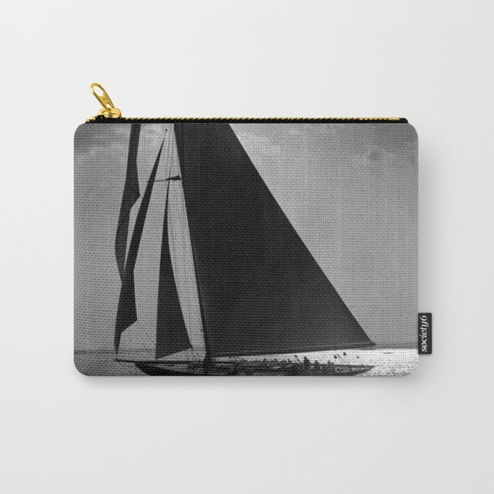 America's Cup Sailing Yacht Races - The Vanitie Newport, Rhode Island black and white photography - photographs Carry All Pouch Gallery Image 1