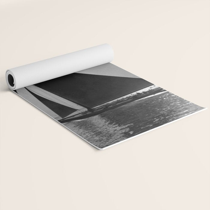 America's Cup Sailing Yacht Races - The Vanitie Newport, Rhode Island black and white photography - photographs Yoga Mat Gallery Image 2