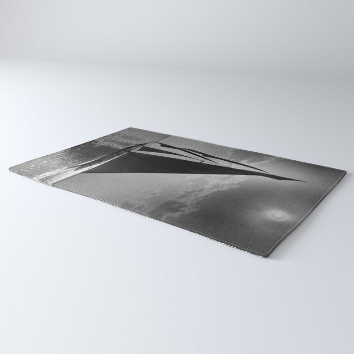 America's Cup Sailing Yacht Races - The Vanitie Newport, Rhode Island black and white photography - photographs Rug Gallery Image 3