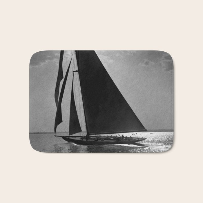 America's Cup Sailing Yacht Races - The Vanitie Newport, Rhode Island black and white photography - photographs Bath Mat Gallery Image 1