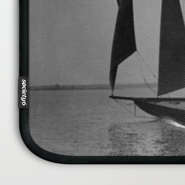 America's Cup Sailing Yacht Races - The Vanitie Newport, Rhode Island black and white photography - photographs Laptop Sleeve Gallery Image 3