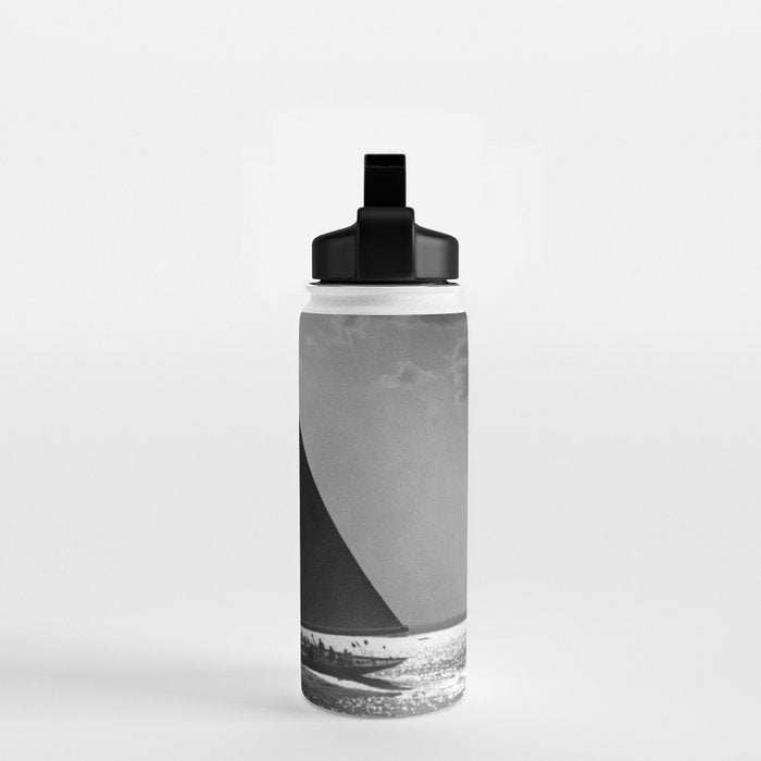America's Cup Sailing Yacht Races - The Vanitie Newport, Rhode Island black and white photography - photographs Water Bottle Gallery Image 2