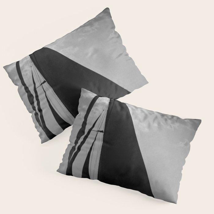 America's Cup Sailing Yacht Races - The Vanitie Newport, Rhode Island black and white photography - photographs Pillow Sham Gallery Image 3