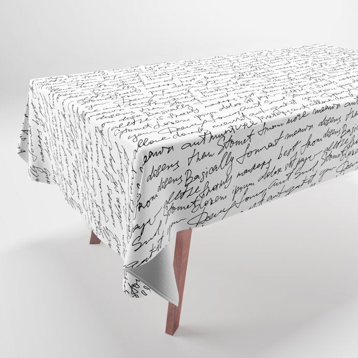 Manuscript Tablecloth