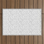 Manuscript Outdoor Rug Gallery Image 1