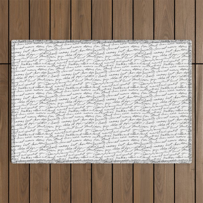 Manuscript Outdoor Rug Gallery Image 1