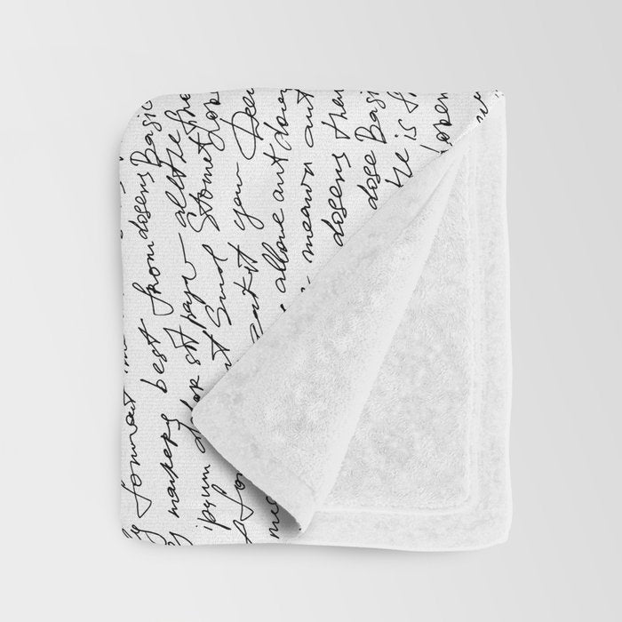 Manuscript Throw Blanket Gallery Image 3