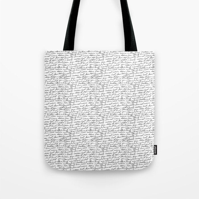 Manuscript Tote Bag Gallery Image 1